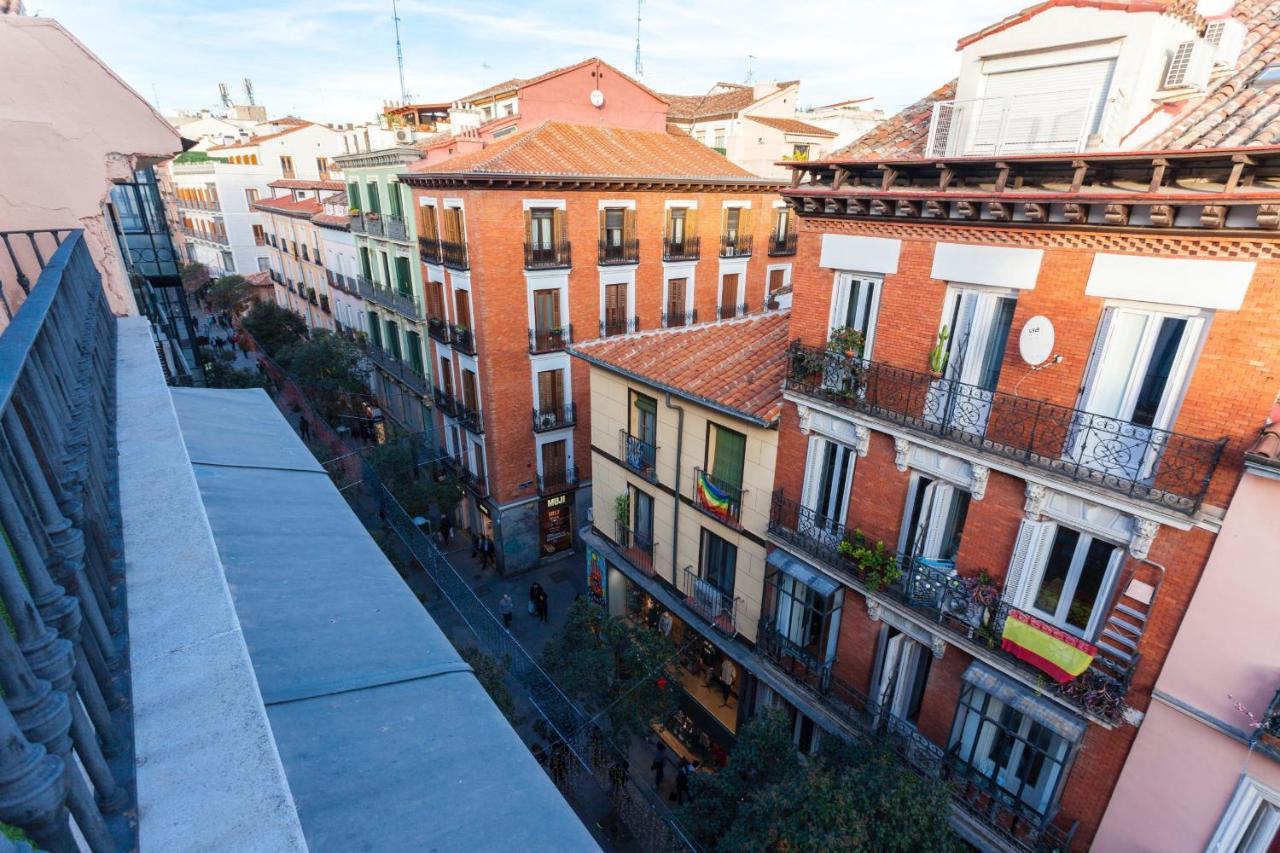 Apartamento Gran Via Terrace En Madrid Bagian luar foto